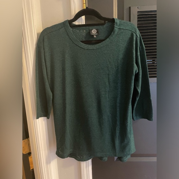 bobeau Tops - Bobeau - 3/4 Green Shirt